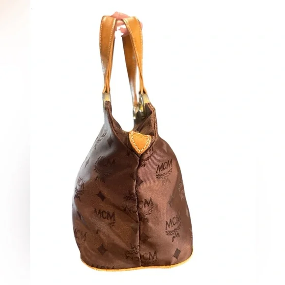 MCM Brown Satchel Bag - Picture 8 of 10